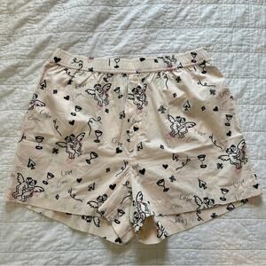The Wren Boxer Shorts by Anthropologie Cherub Print Medium NEW
